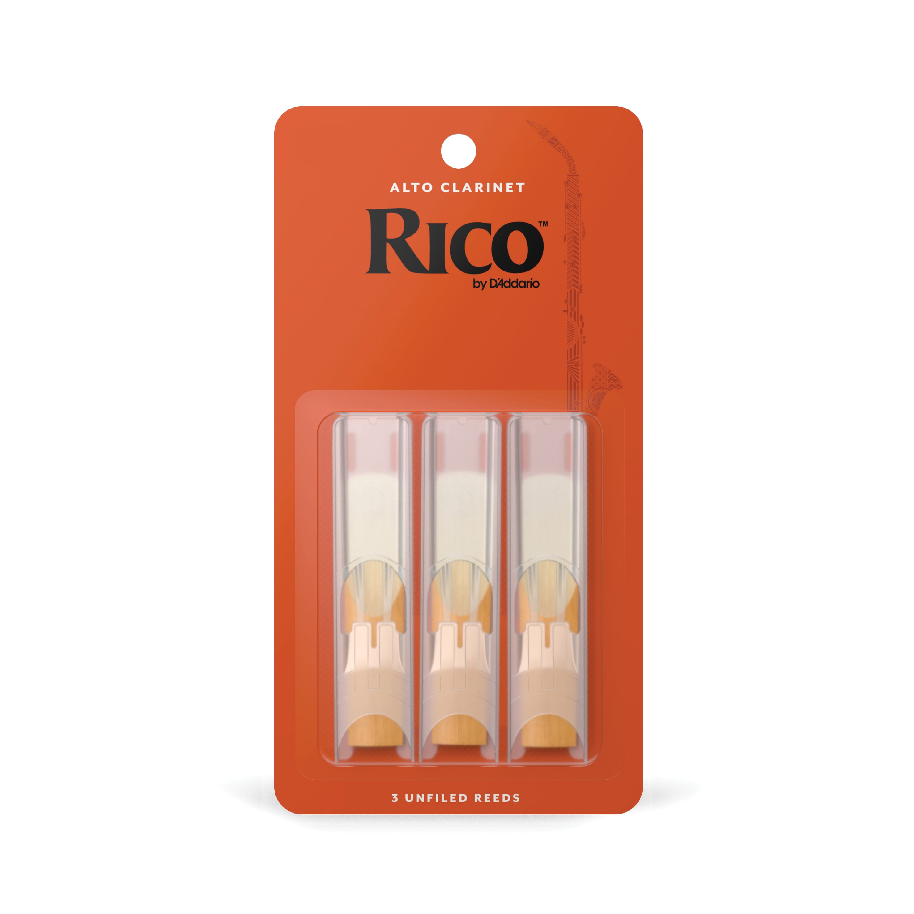 Rico RDA0320 Alto Clarinet Reeds, Strength 2, 3-Pack