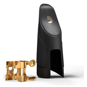 D'Addario HCL1G H-Ligature & Cap, Bb Clarinet, Gold