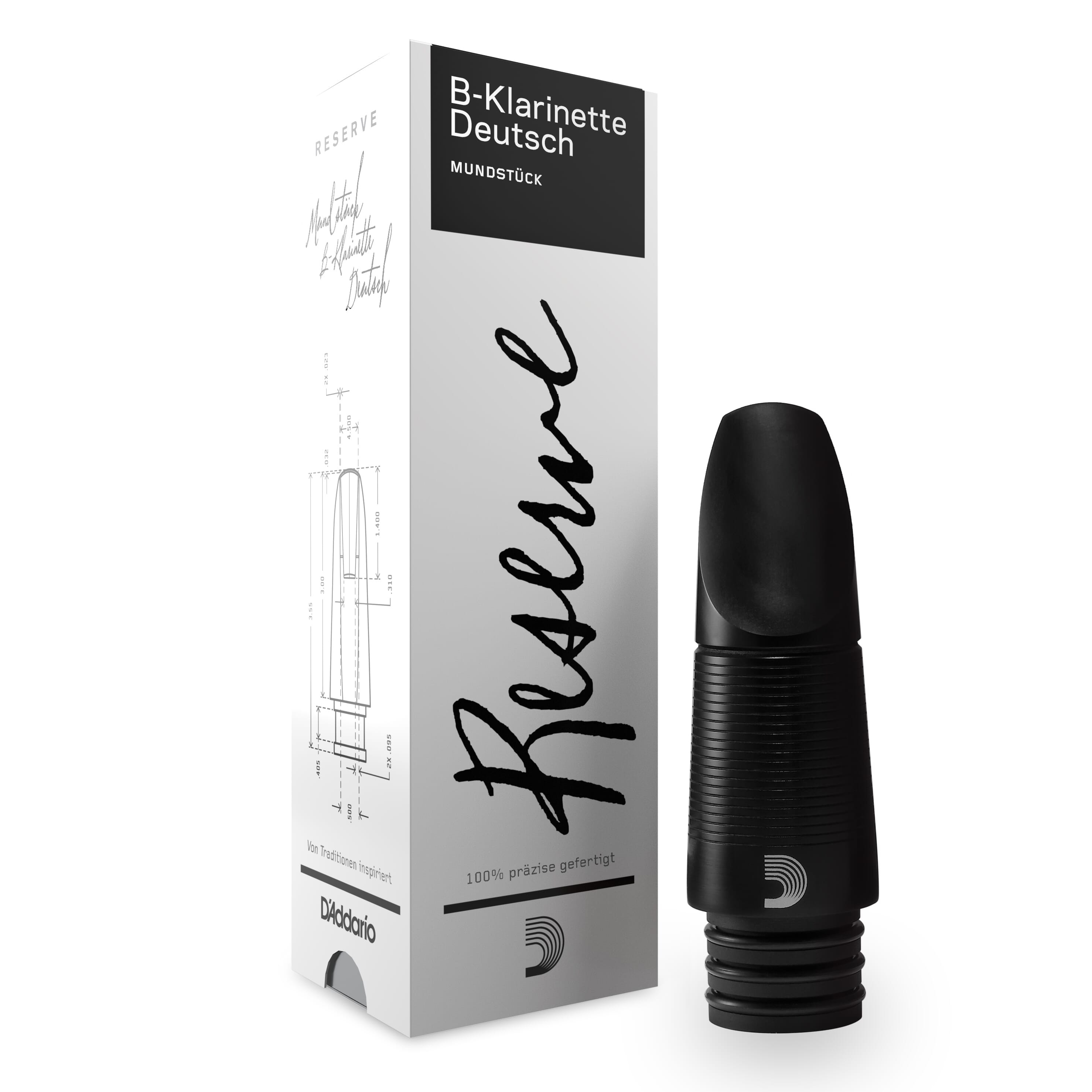 D'Addario MCR-X15G Reserve German Clarinet Mouthpiece