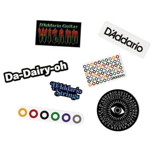 D'Addario CZD240100 Sticker Pack, Assorted