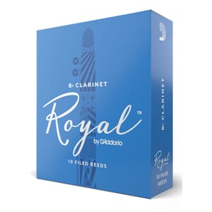 Rico Royal RCB1010 Bb Clarinet Reeds, Strength 1, 10-pack