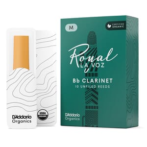 D'Addario RCC10MD La Voz Bb Clarinet Reeds, Strength Medium, 10 Pack