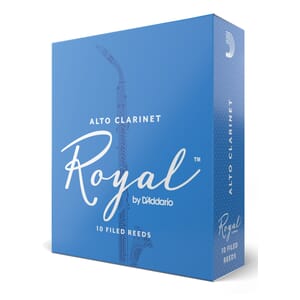 Rico Royal RDB1040 Alto Clarinet Reeds, Strength 4, 10 Pack