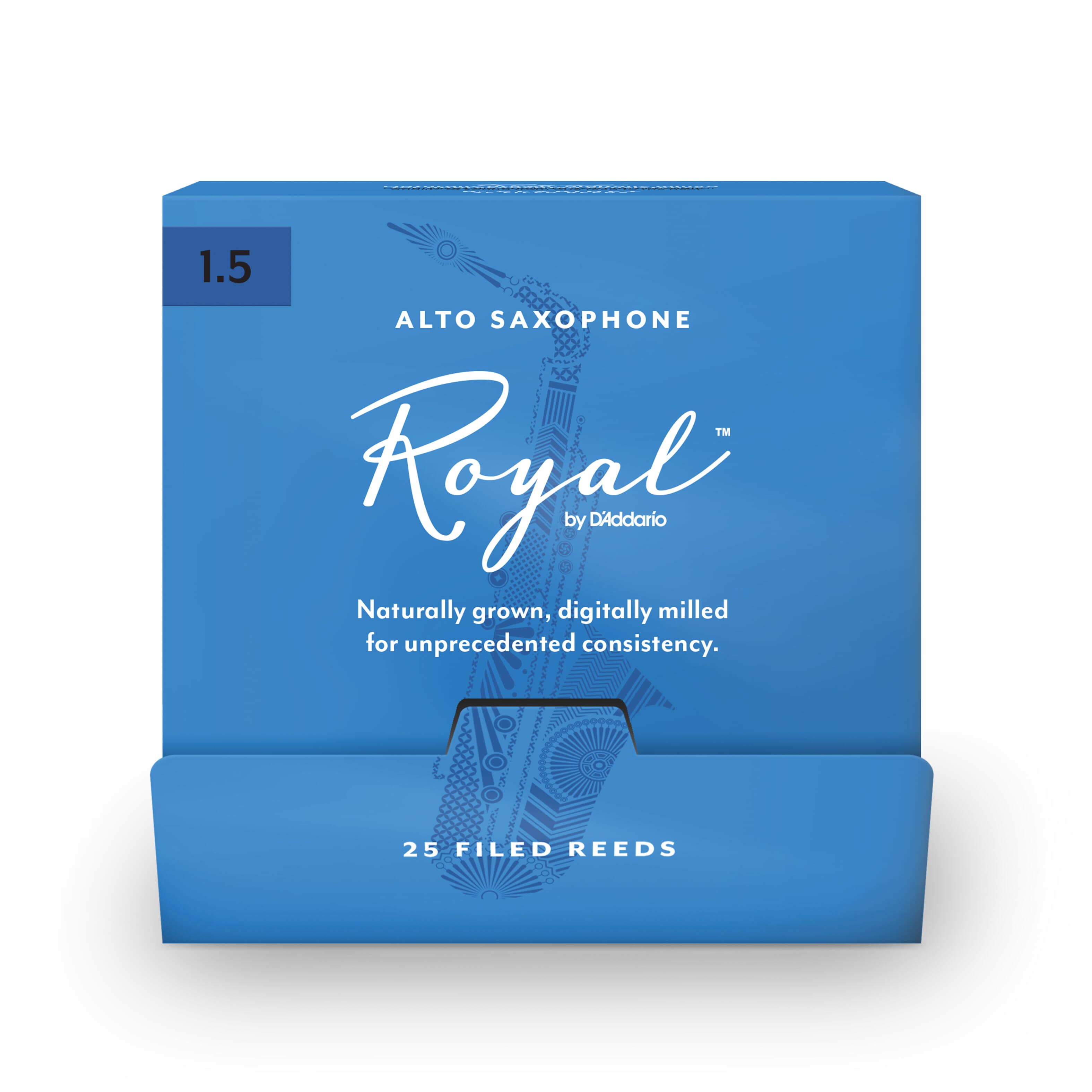 Rico Royal RJB0115-B25 Alto Sax Reeds, #1.5, 25-Count Single Reeds