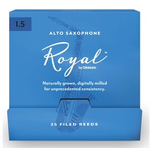 Rico Royal RJB0115-B25 Alto Sax Reeds, #1.5, 25-Count Single Reeds