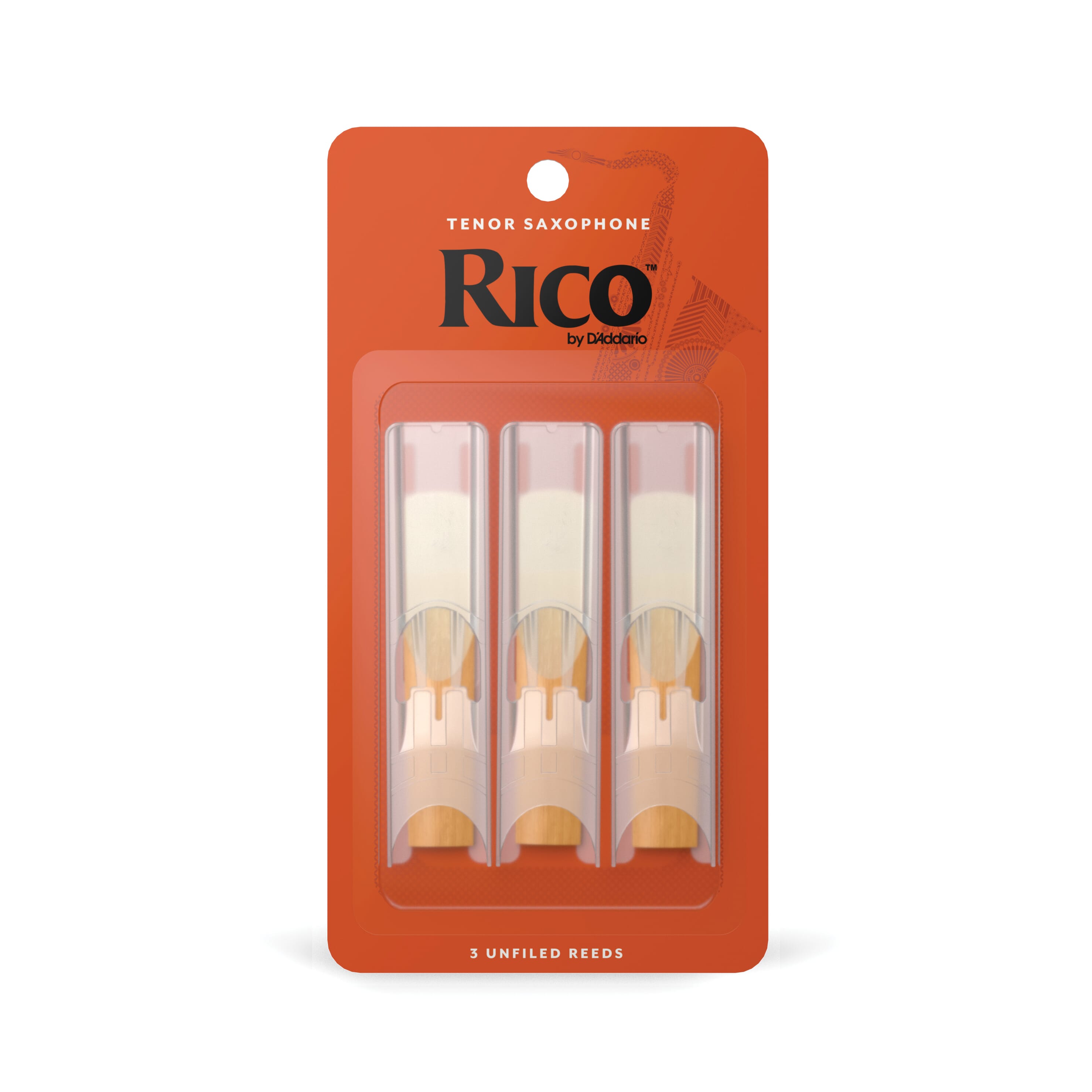 Rico RKA0335 Tenor Sax Reeds, Strength 3.5, 3-pack