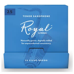 Rico Royal RKB0130-B25 Tenor Saxophone Reeds, #3.0, 25-Count Single Reeds