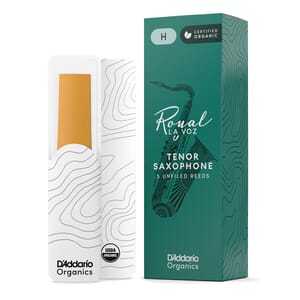 D'Addario RKC05HD La Voz Tenor Saxophone Reeds, Hard, 5 Pack