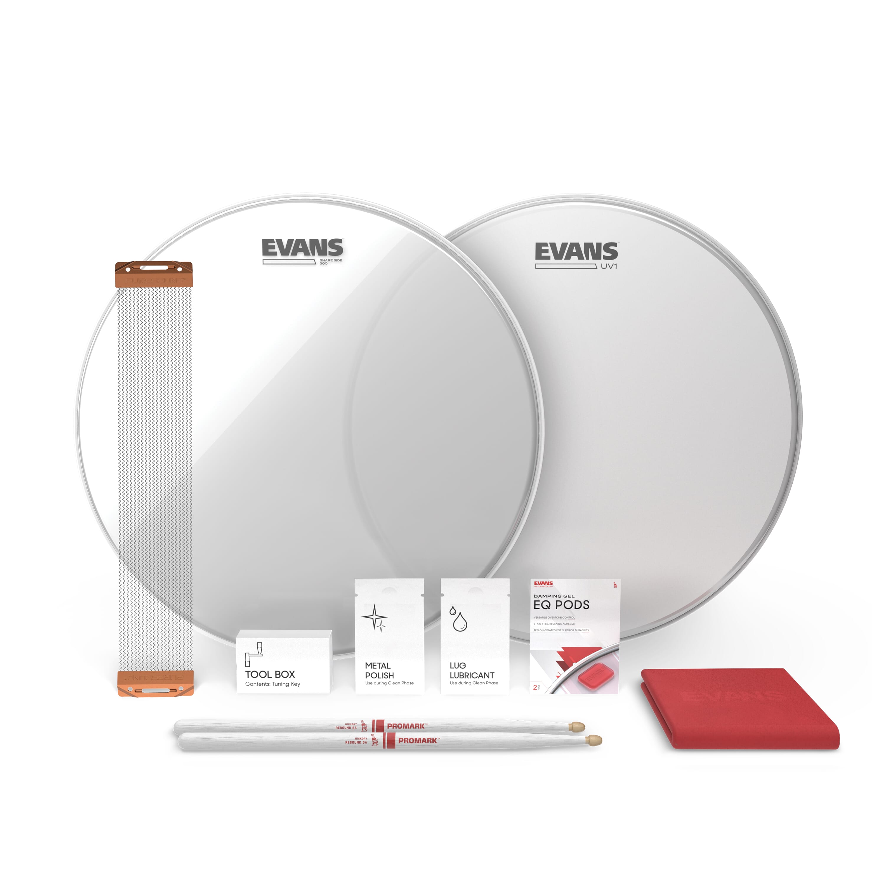 EVANS ESTUK-13UV1-1 13” UV1 Snare Tune Up Kit