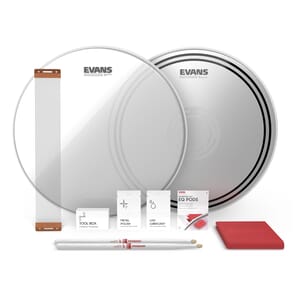 EVANS ESTUK-14ECSRD-1 EC Reverse Dot Snare Tune Up Kit, 14 inch