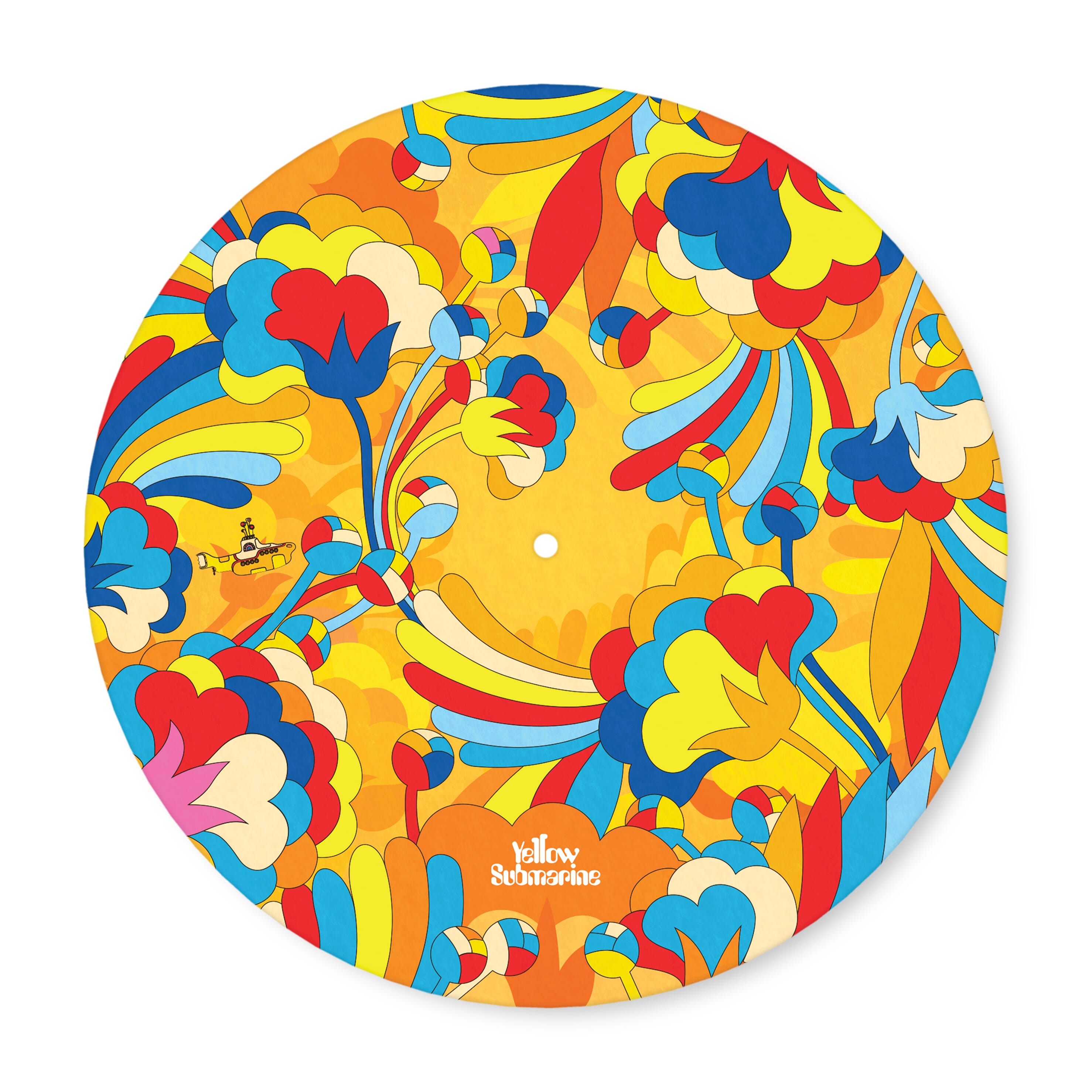 D'Addario VHD240250 Beatles Yellow Submarine Record Mat, Primrose Prairie