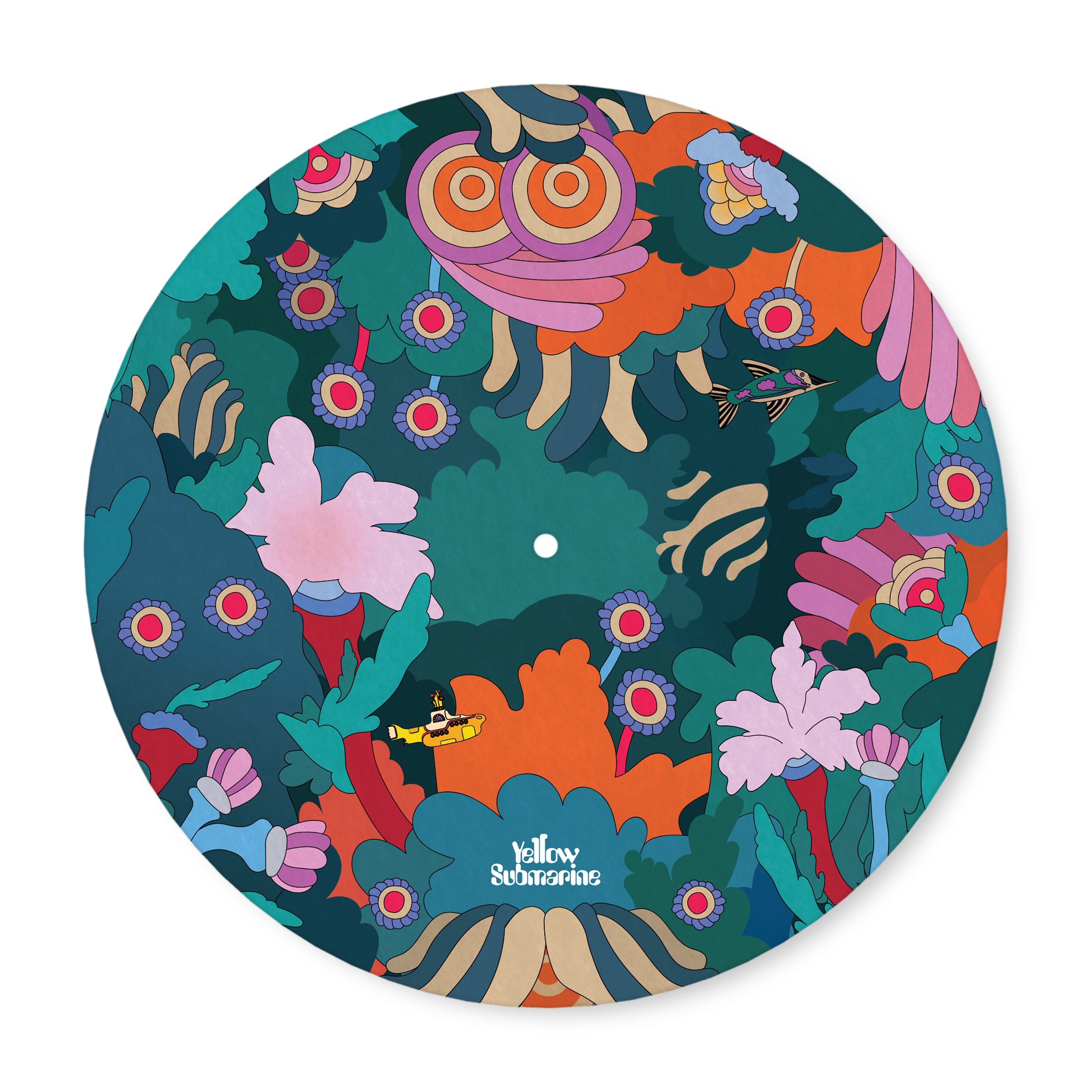 D'Addario VHD240360 Beatles Yellow Submarine Record Mat, Under the Sea