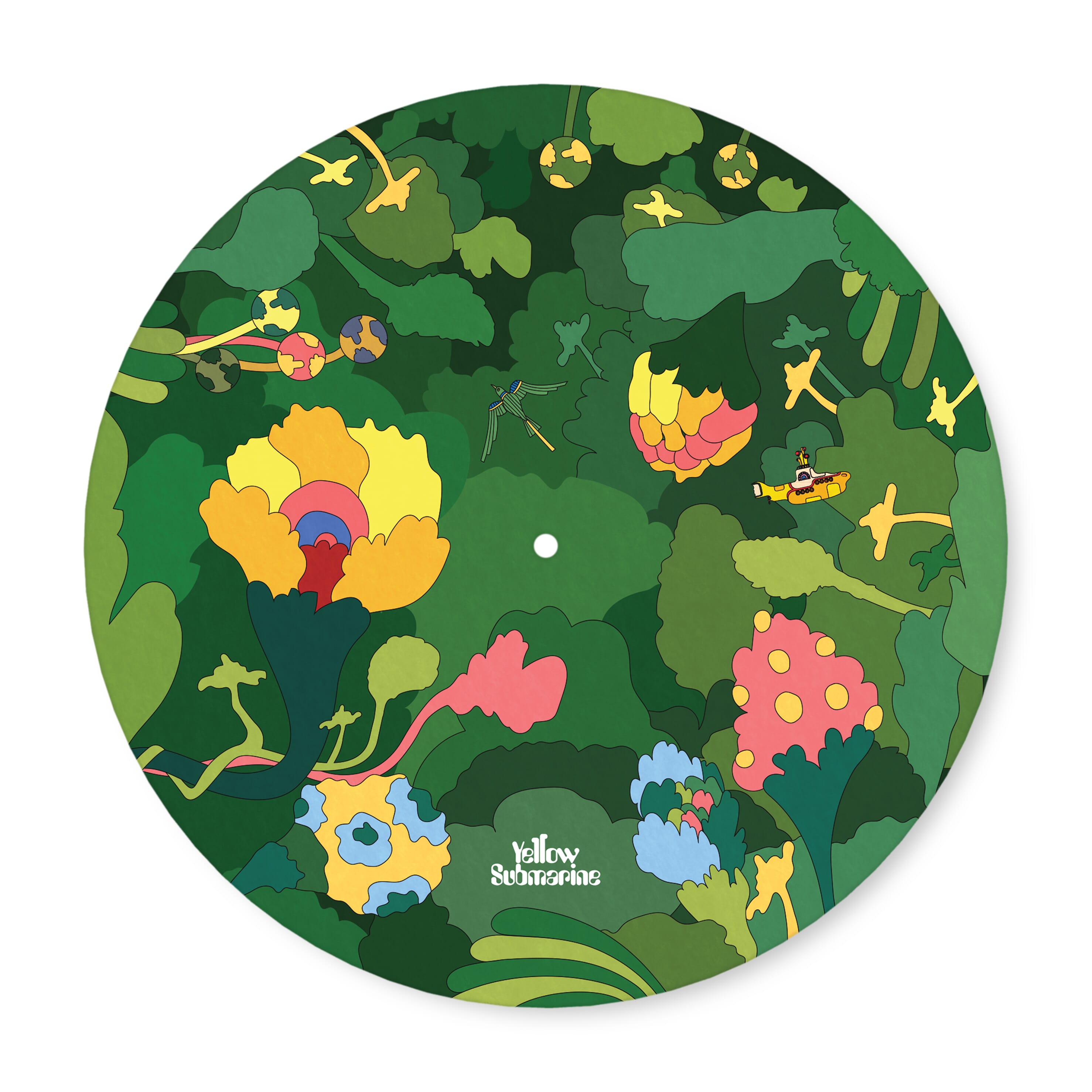 D'Addario VHD240460 Beatles Yellow Submarine Record Mat, Pepperland Woods