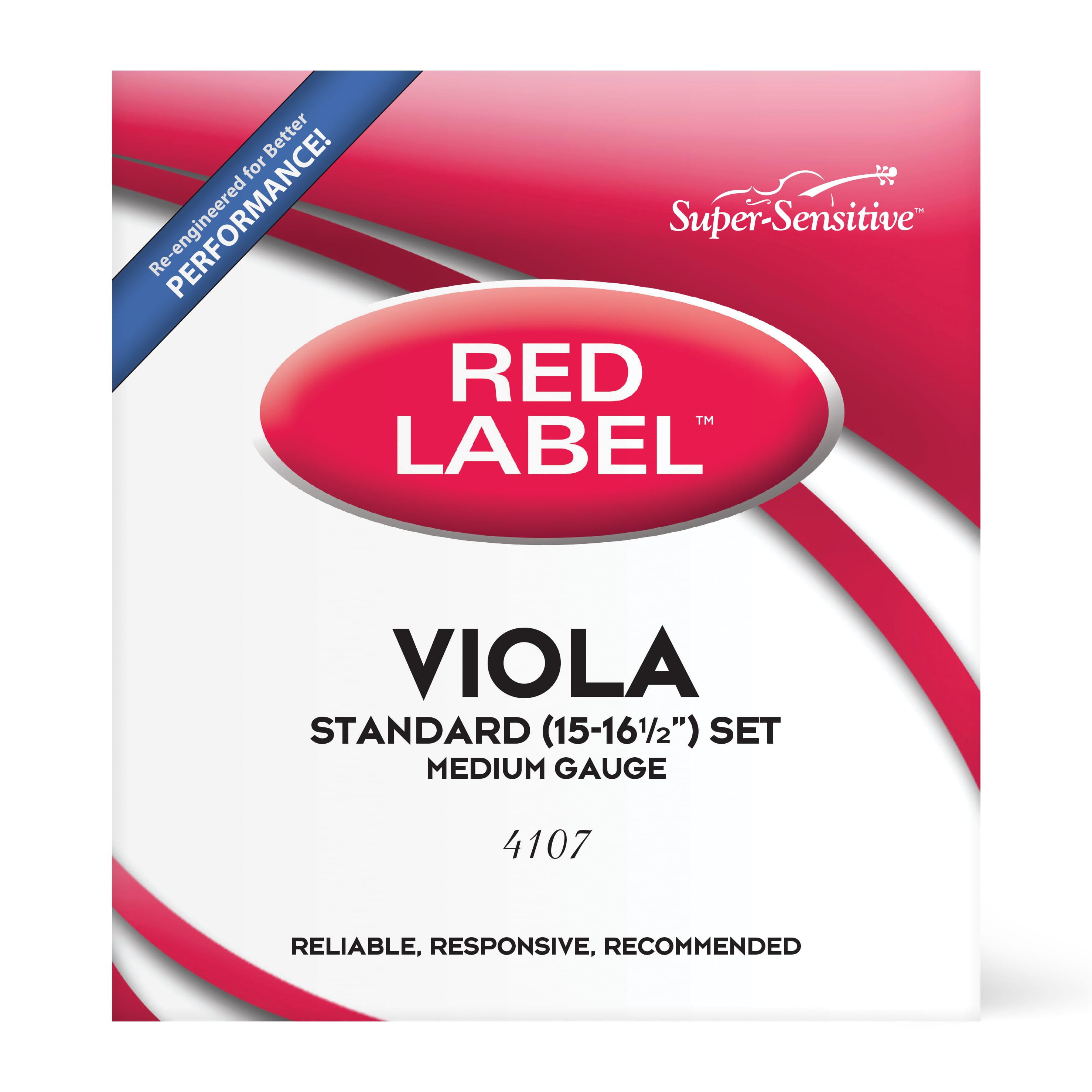 D'Addario 4107 Red Label Viola Set 15-16.5" Medium
