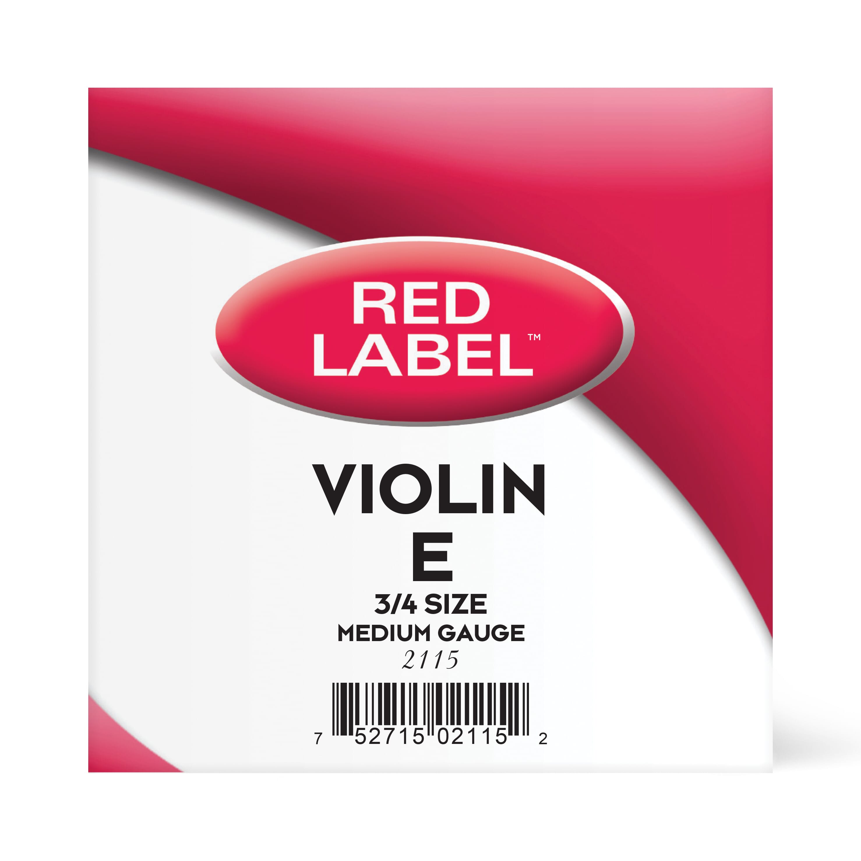 D'Addario 2115 Red Label Violin E Single String 3/4 Medium