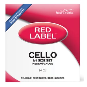 D'Addario 6103 Red Label Cello Set 1/4
