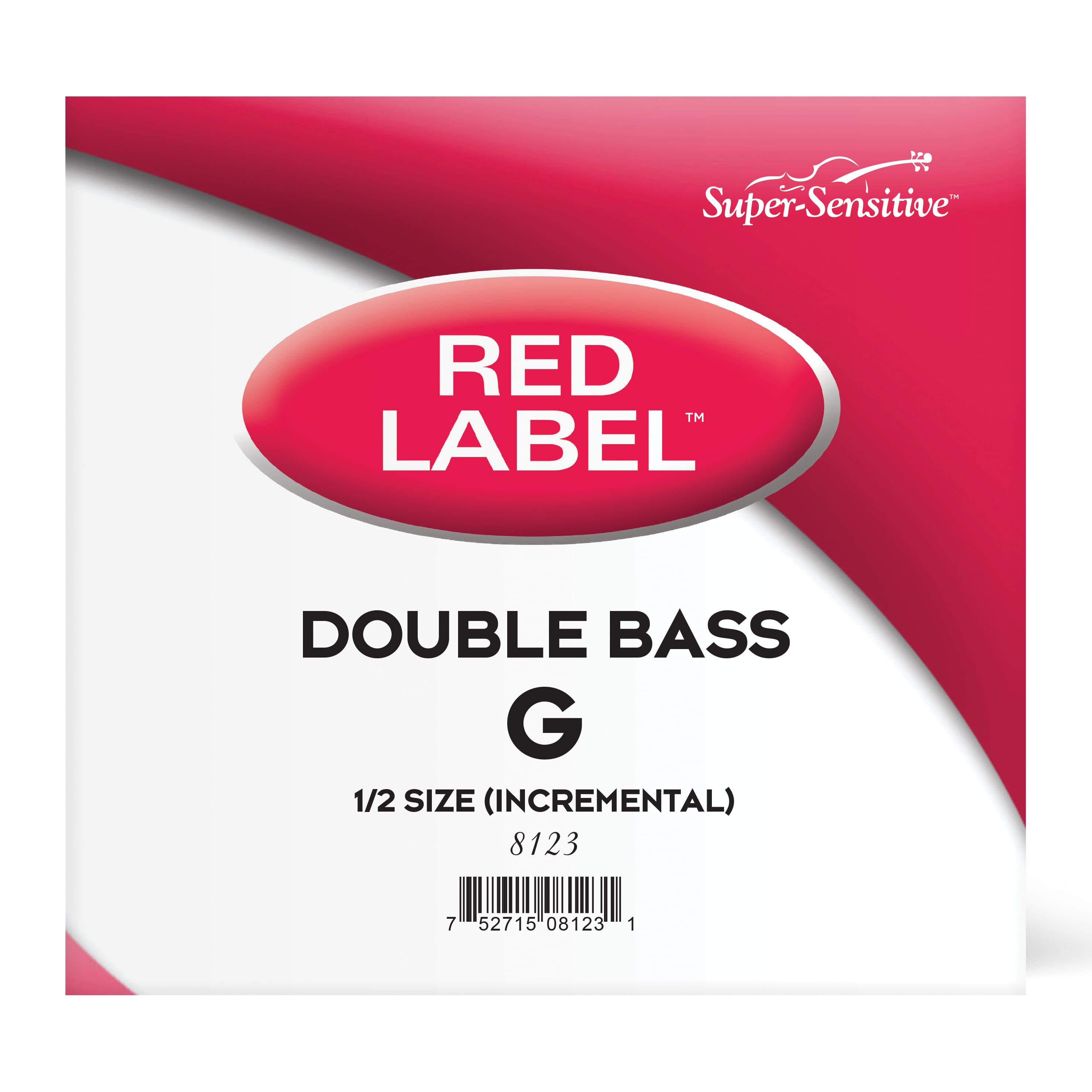 D'Addario 8123 Red Label Bass G Single String 1/2 Incremental