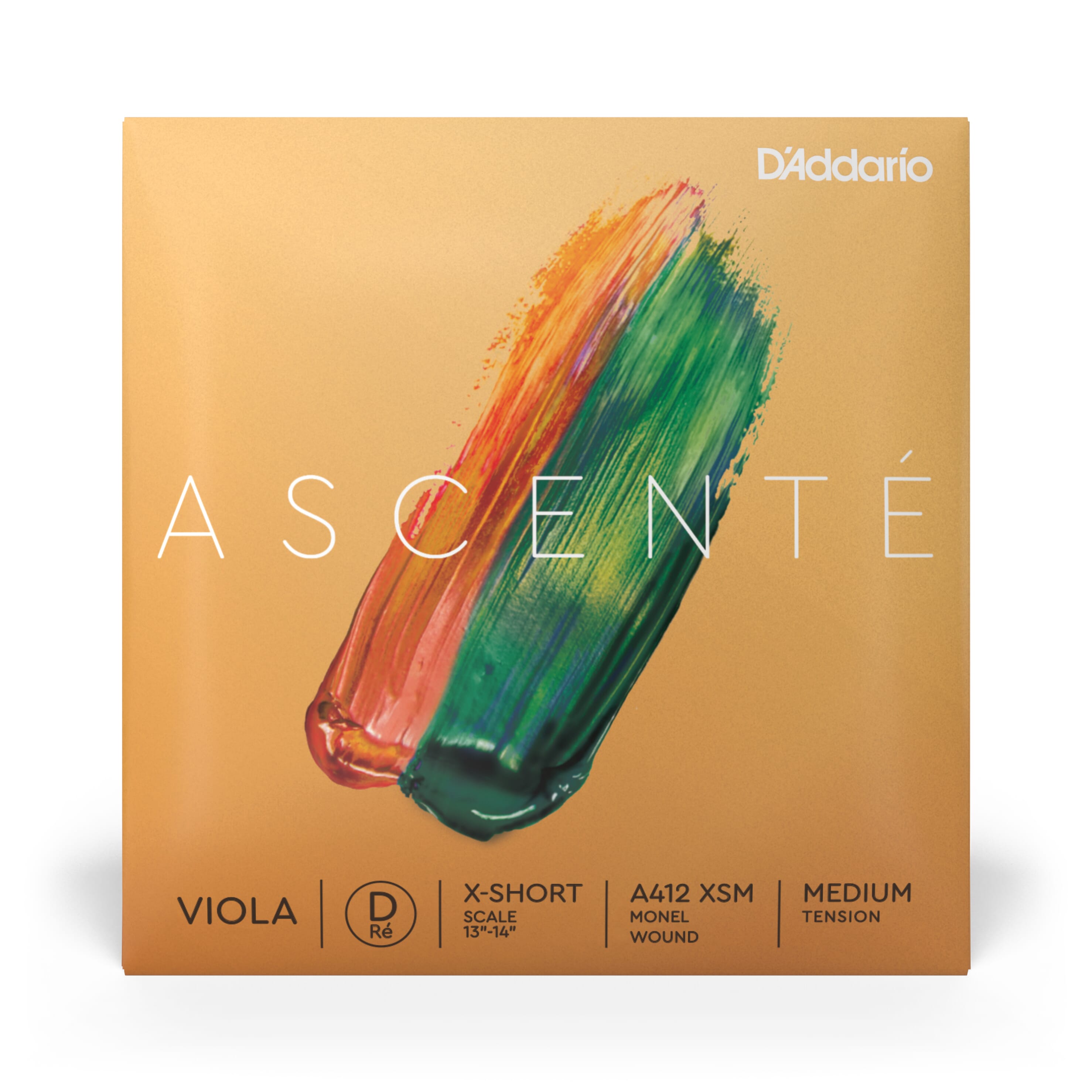Ascenté Viola D String, Extra-Short Scale, Medium Tension