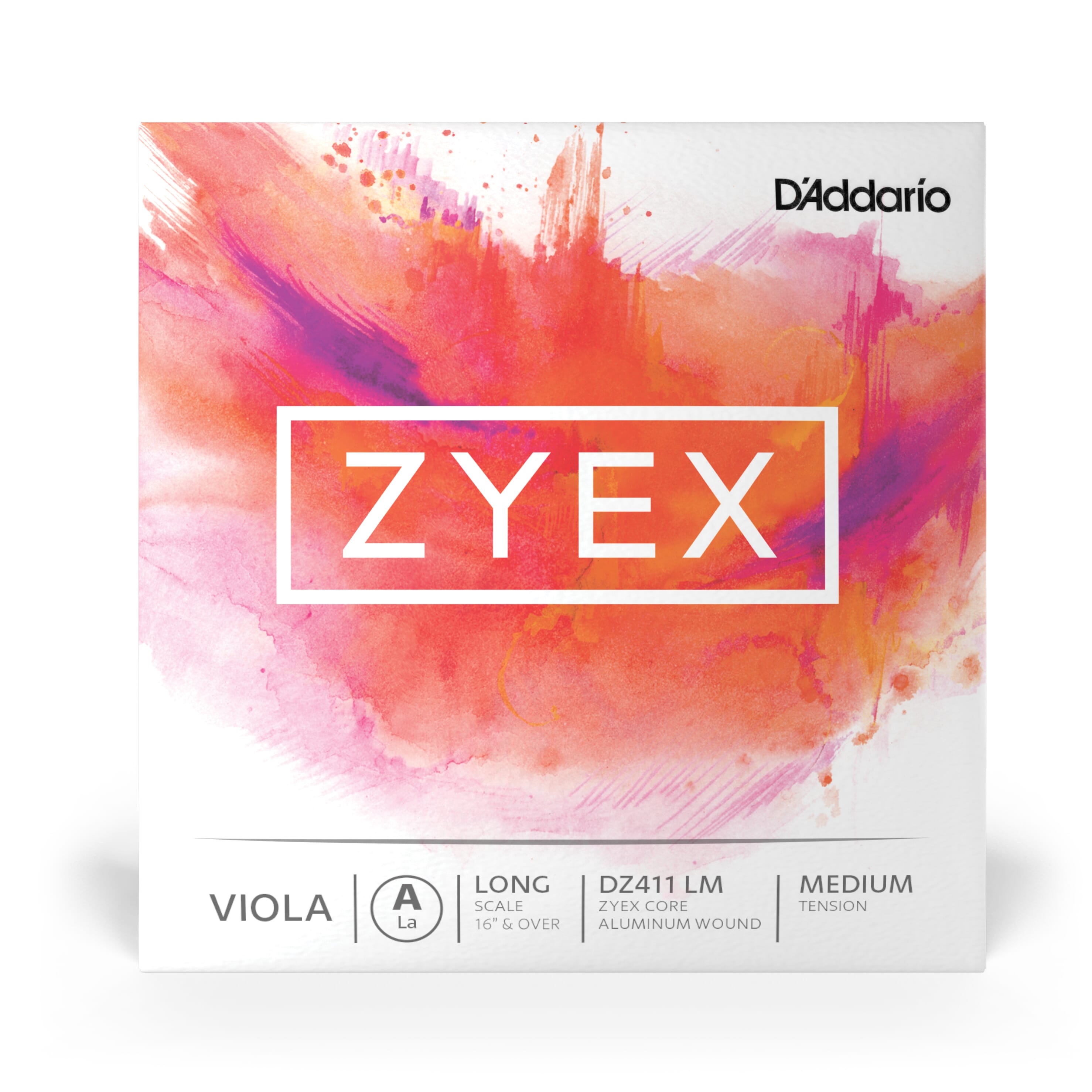Zyex DZ411 LM Viola Single A String, Long Scale, Medium Tension