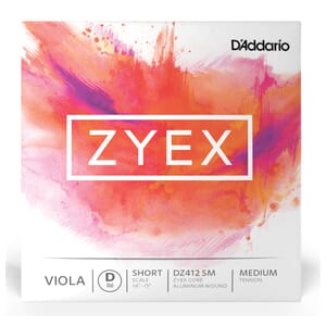 Zyex DZ412 SM Viola Single D String, Short Scale, Medium Tension