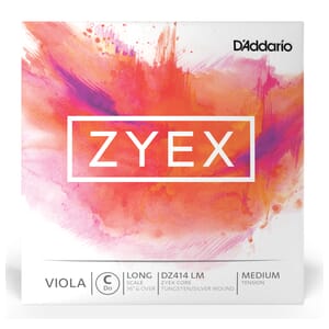 Zyex DZ414 LM Viola Single C String, Long Scale, Medium Tension