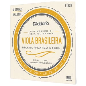 D'Addario EJ82B Viola Brasileira Set, Rio Abaixo and Meia Guitarra