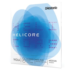 Helicore H410 XLM Viola String Set, Extra Long Scale, Medium Tension