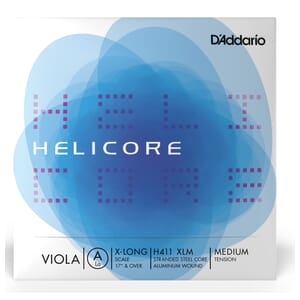 Helicore H411 XLM Viola Single A String, Extra Long Scale, Medium Tension