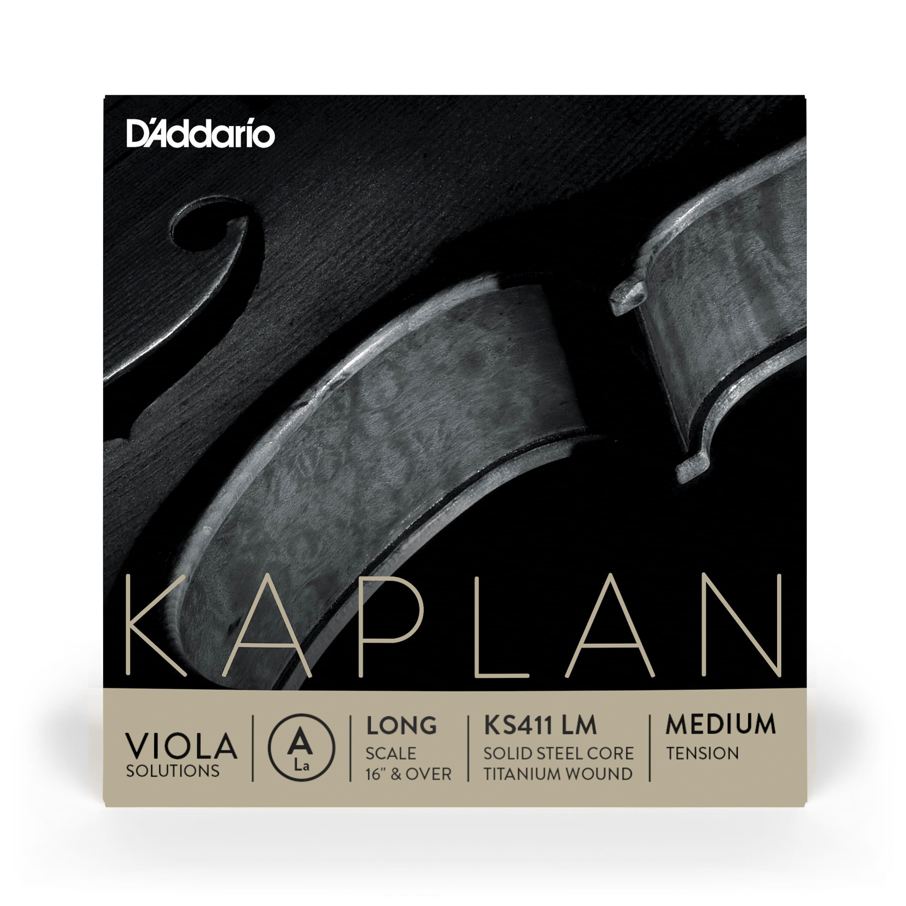 Kaplan KS411 LM Solutions Viola Single A String, Long Scale, Medium Tension