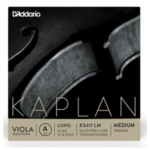 Kaplan KS411 LM Solutions Viola Single A String, Long Scale, Medium Tension