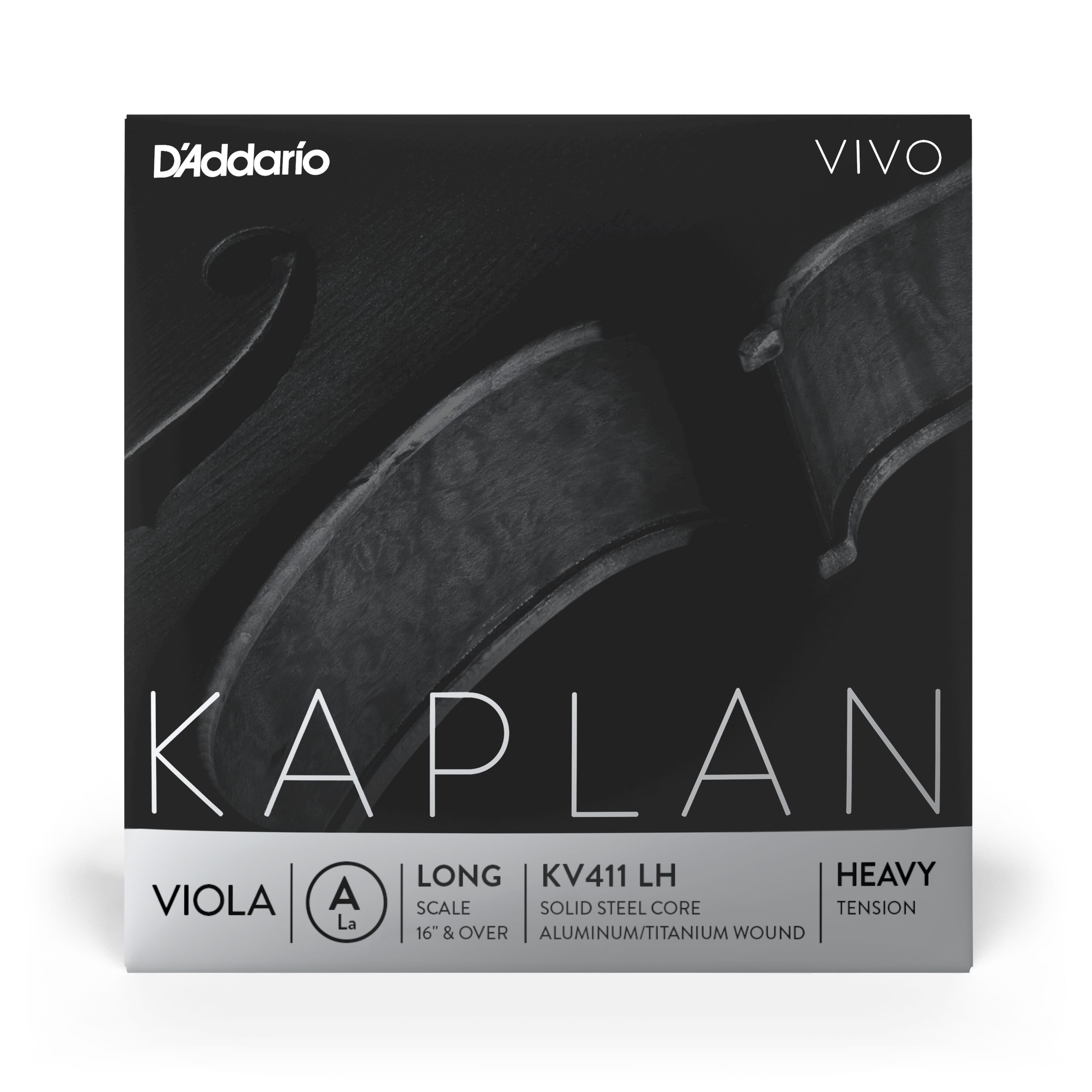 Kaplan KV411 LH Vivo Viola A String, Long Scale, Heavy Tension