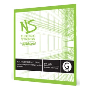 D'Addario NSFW611 NS Electric Contemporary Bass Single G String, 3/4 Scale, Light Tension