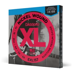 D'Addario EXL157 Nickel Wound Electric Guitar Strings, Baritone Medium, 14-68