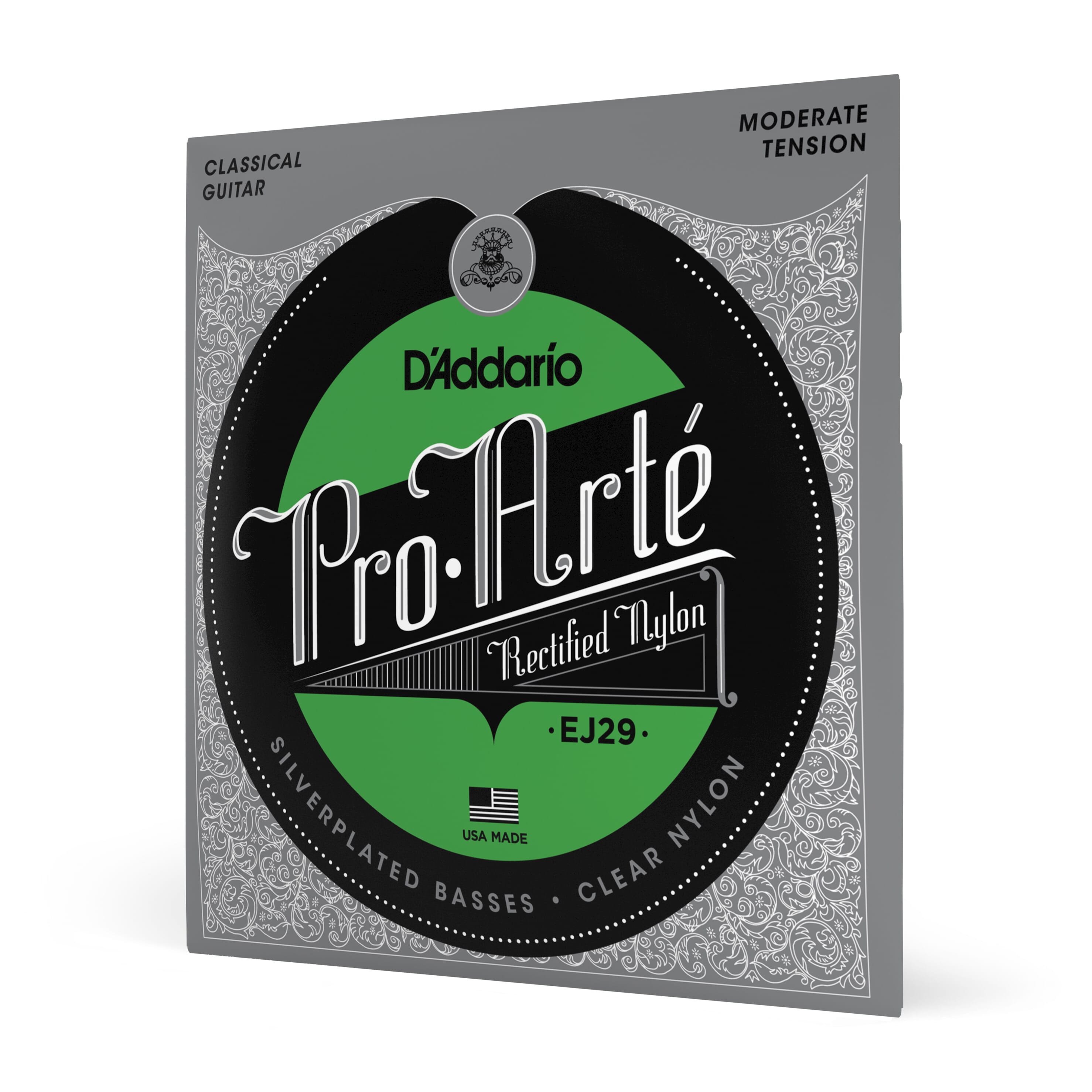 D'Addario EJ29 Classics Rectified Classical Guitar Strings, Moderate Tension