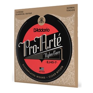 D'Addario EJ45-7 Normal Tension Pro-Arté Nylon 7-String Classical Guitar Strings