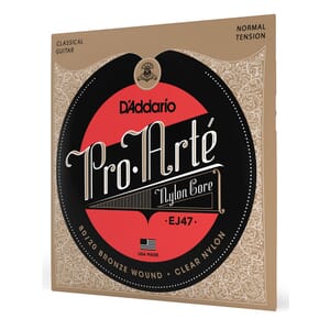 D'Addario EJ47 80/20 Bronze Pro-Arte Nylon Classical Guitar Strings, Normal Tension