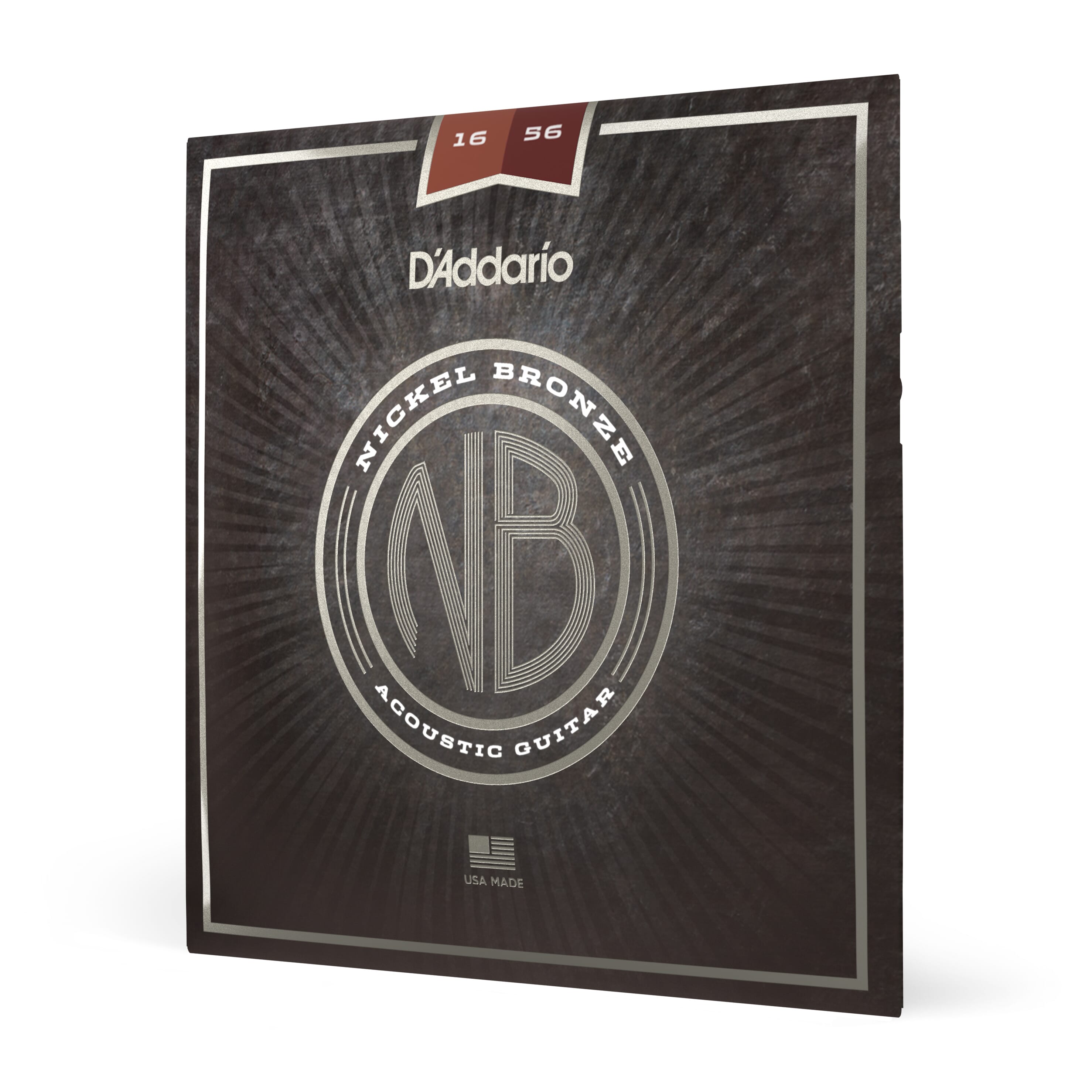 D'Addario NB1656 Nickel Bronze Acoustic Guitar Strings, Resophonic, 16-56