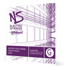 D'Addario NS413 NS Electric Viola Single G String, Long Scale, Medium Tension