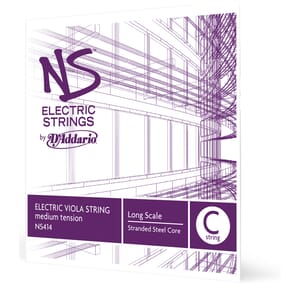 D'Addario NS414 NS Electric Viola Single C String, Long Scale, Medium Tension