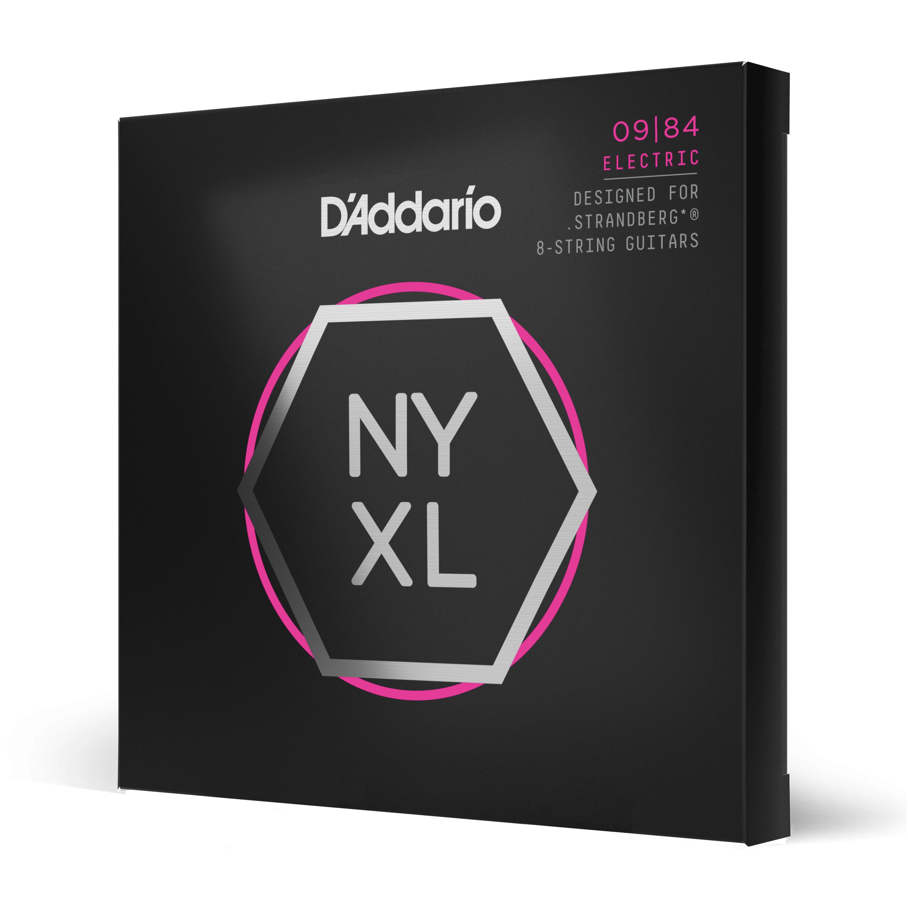 D'Addario NYXL0984SB Nickel Wound Strandberg 8-String Electric Guitar Strings, Super Light, 09-84
