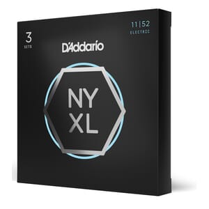 D'Addario NYXL1152-3P NYXL1152 Nickel Wound Electric Guitar Strings, Medium Top / Heavy Bottom, 11-52, 3 Sets