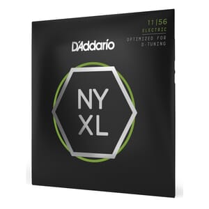 D'Addario NYXL1156 Nickel Wound Electric Guitar Strings, Medium Top / Extra-Heavy Bottom, 11-56