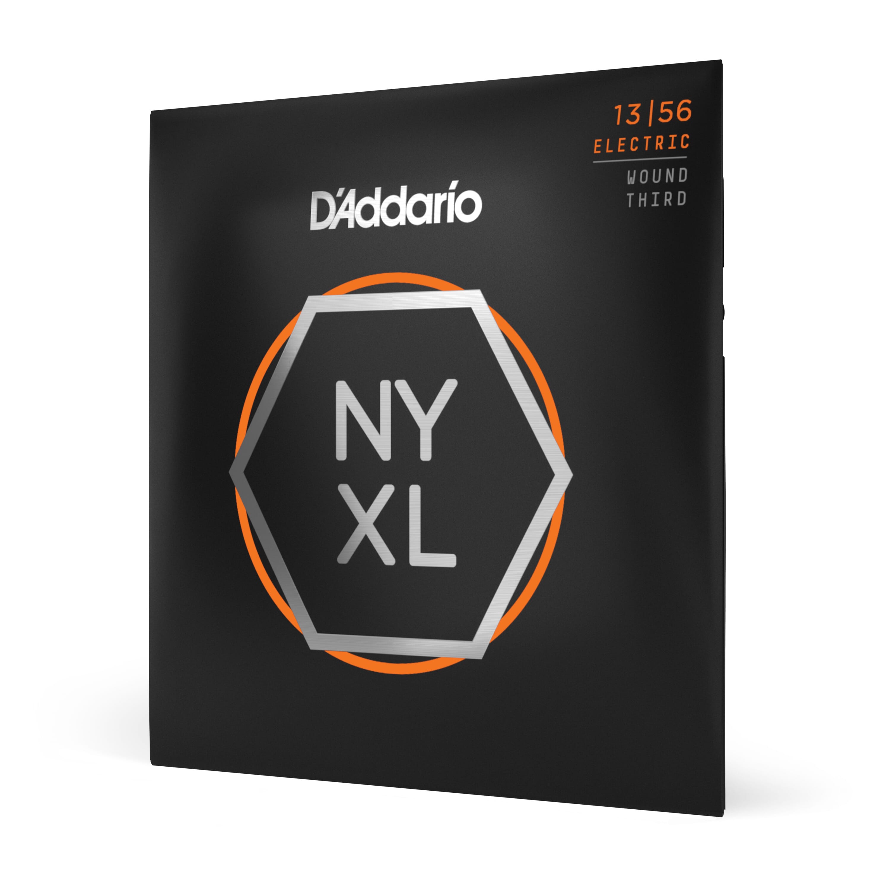 D'Addario NYXL1356W Nickel Wound Electric Guitar Strings, Medium Wound 3rd, 13-56