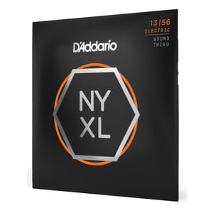 D'Addario NYXL1356W Nickel Wound Electric Guitar Strings, Medium Wound 3rd, 13-56