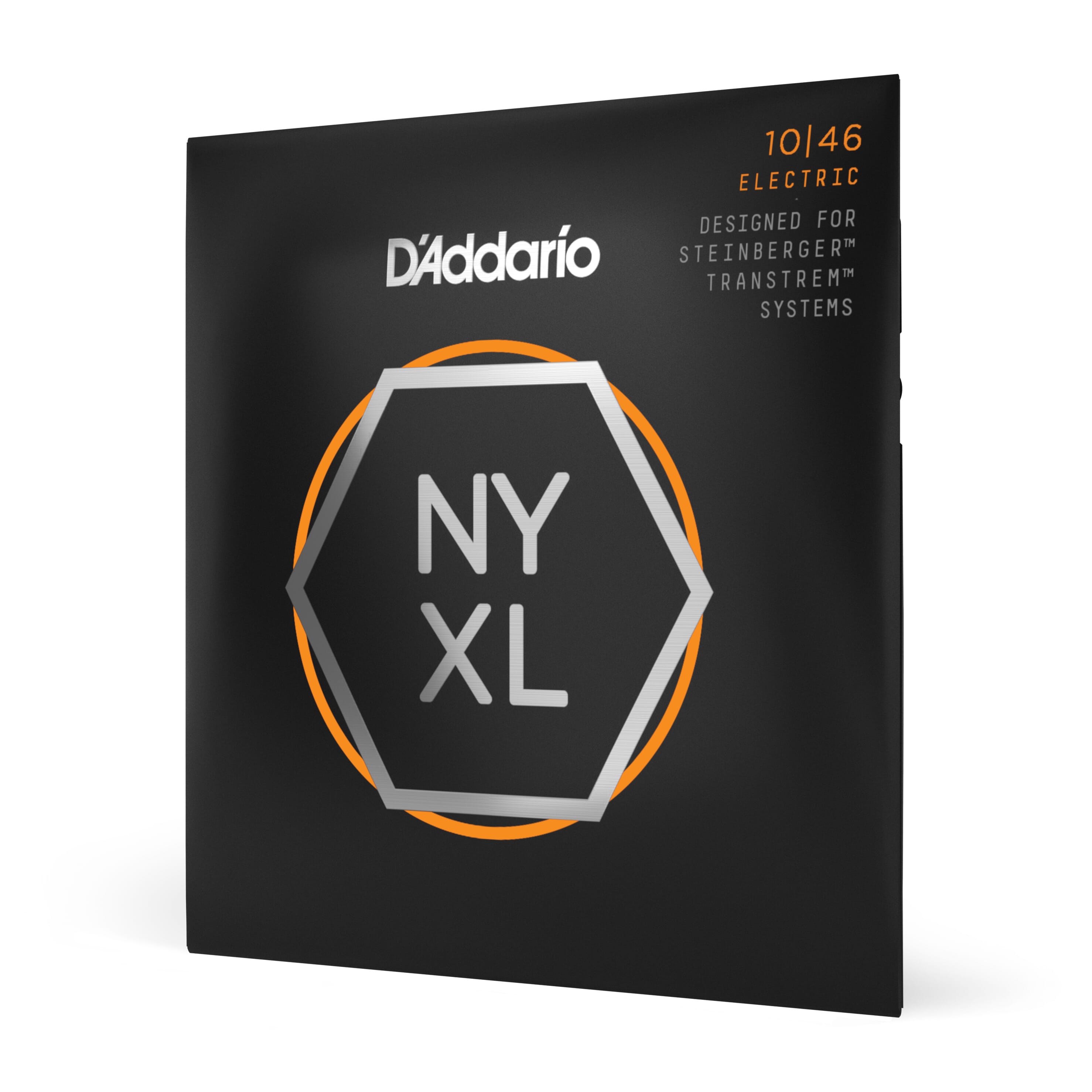 D'Addario NYXLS1046 Nickel Wound Electric Guitar Strings, Regular Light, Double Ball End, 10-46