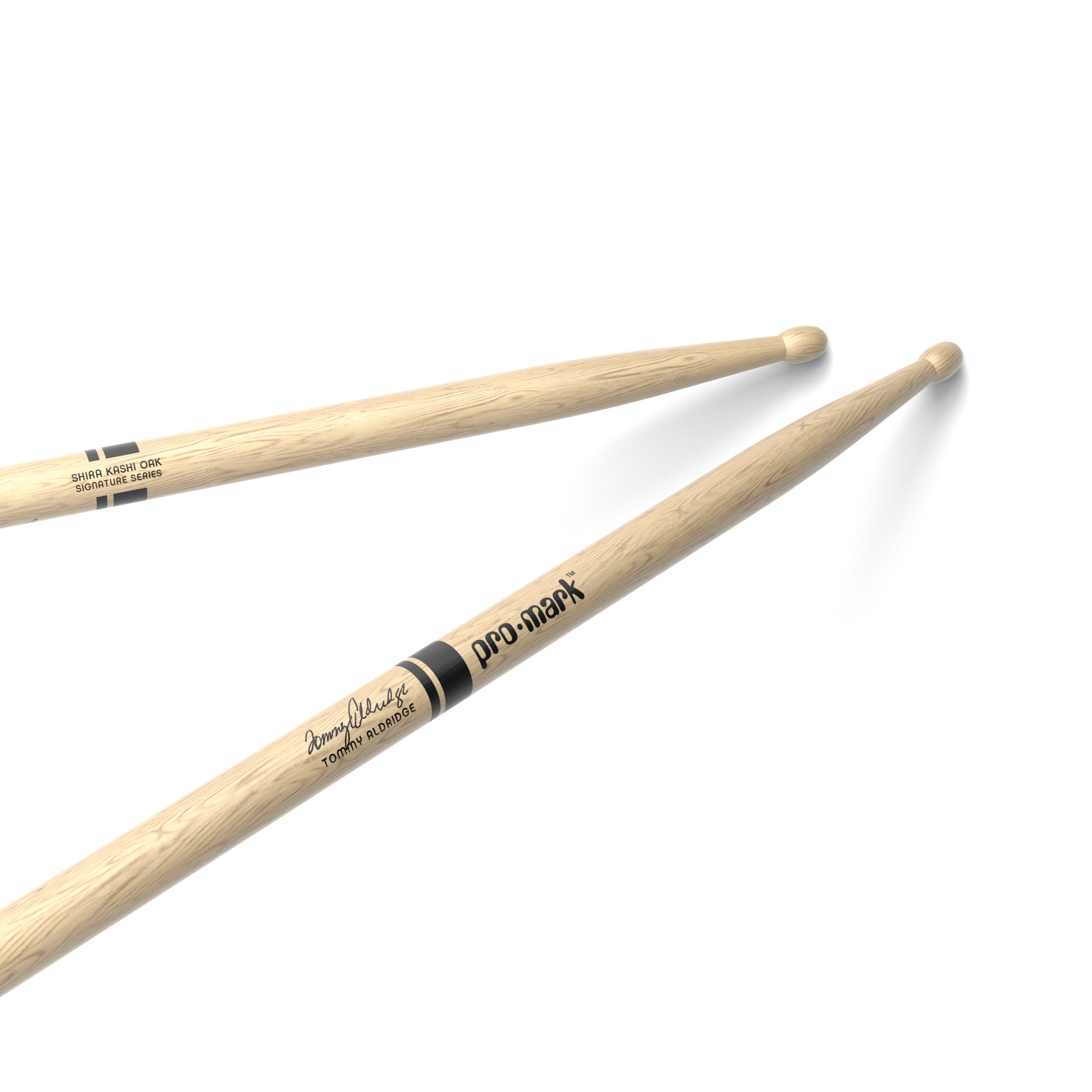 ProMark Tommy Aldridge Shira Kashi Oak Drumstick, Wood Tip