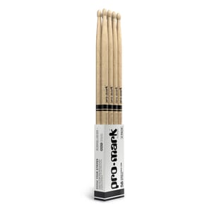 ProMark Classic Attack 5B Shira Kashi Oak Drumstick, Oval Wood Tip, 4-Pack