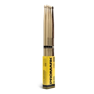 ProMark Rebound 5A Hickory Drumstick, Acorn Wood Tip, FireGrain Bonus 4-Pack