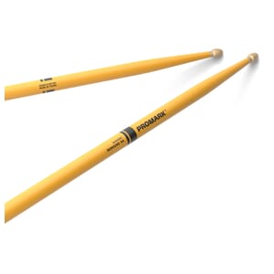 ProMark Rebound 5A Painted Yellow Hickory Drumstick, Acorn Wood Tip