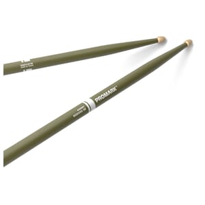 ProMark Rebound 5B Painted Green Hickory Drumstick, Acorn Wood Tip